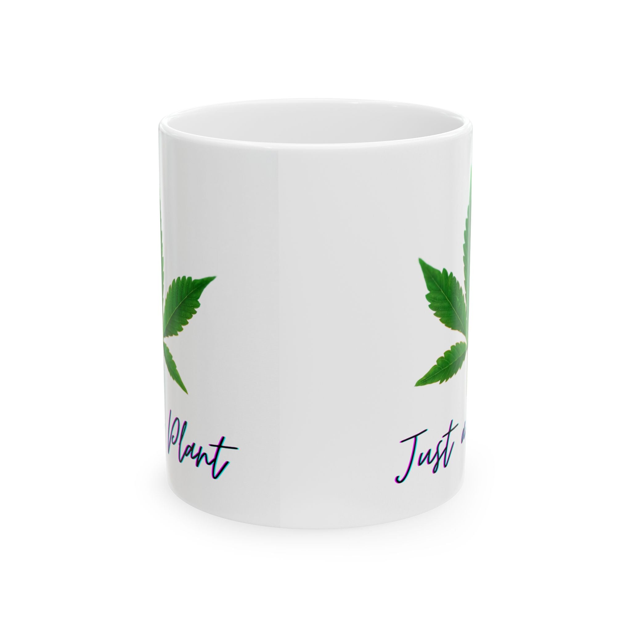 Ceramic Marijuana Leaf Mug 11oz White 0.33l Coffee Birthday Gift 11oz