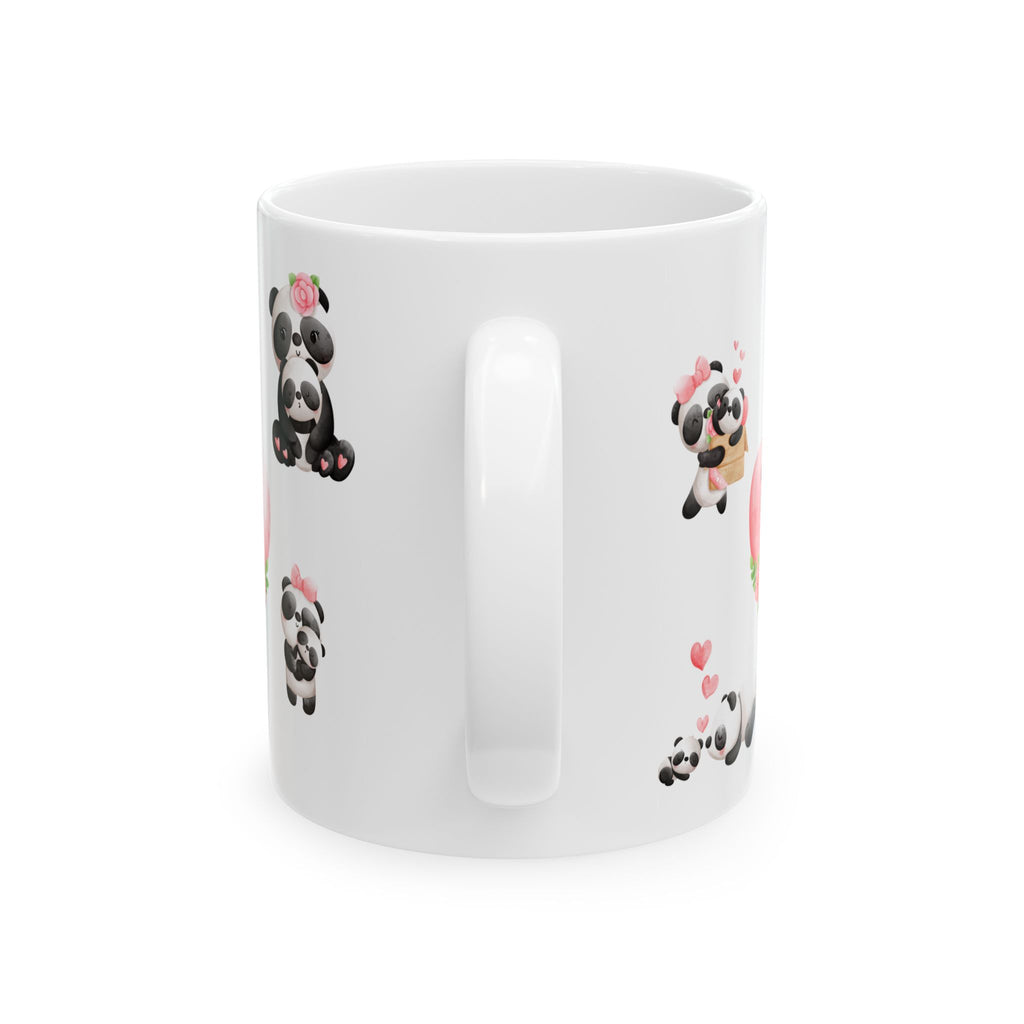Cute Panda Mug Mom Love Tea Coffee Cup Ceramic Mug Gift Kids Women Lady Mother