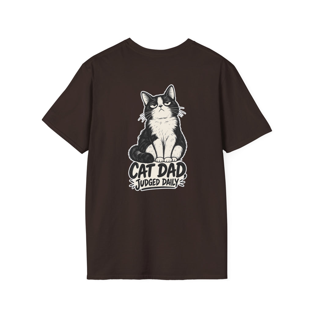 Cat Dad Shirt Judged Daily Funny Cat Lover Graphic Tee Dark Humor Tee Unique Gift Funny Tshirt