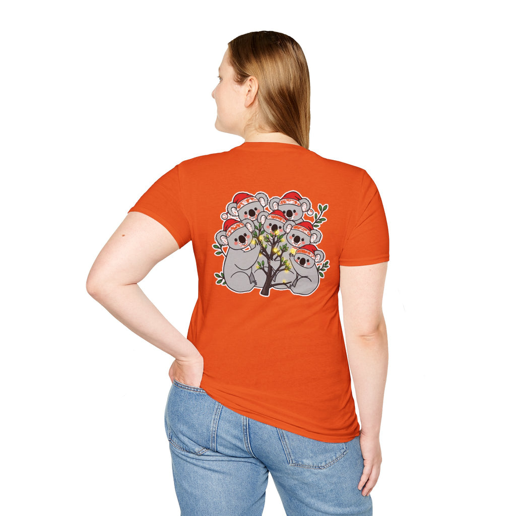 Cute Christmas Koalas Shirt Funny Santa Hat Unisex Softstyle Tee Unique Shirt Gift