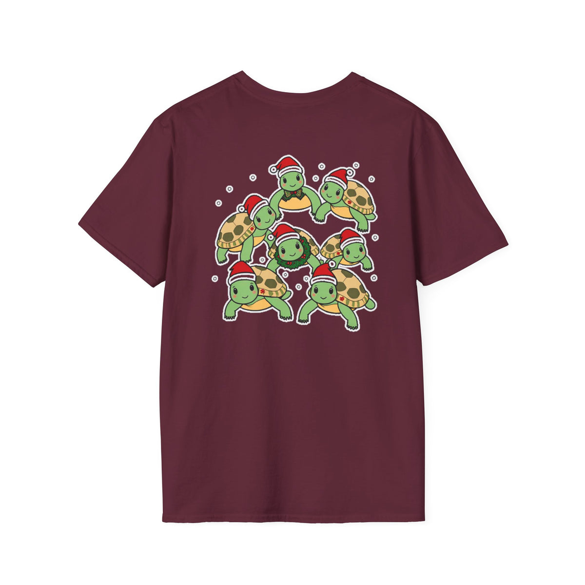 Christmas Turtles Family T-Shirt | Cute Cartoon Unique Holiday Design Gift Shirt