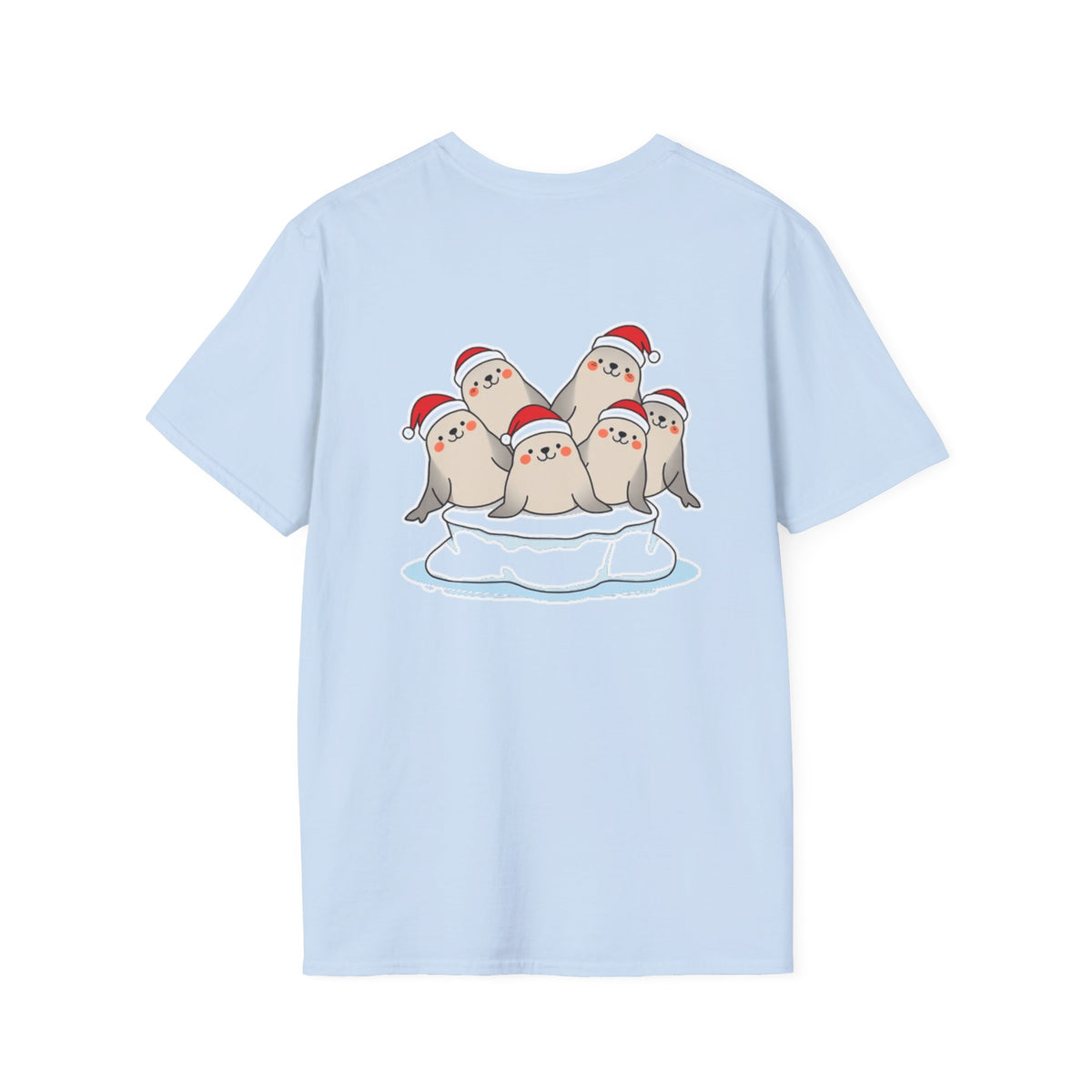 Christmas Seals Family T-Shirt | Cute Cartoon Holiday Design Unique Shirt Gift