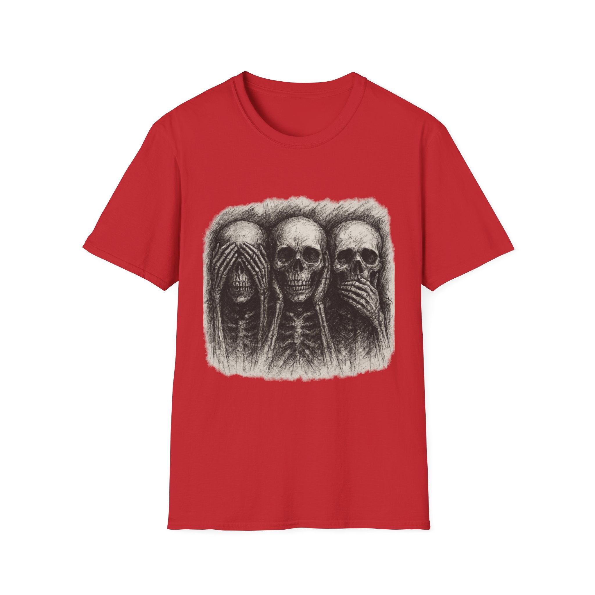 Mens Skull T-shirt Graphic Tees Skeleton Apparel Clothing Skulls Accessories Best Gift