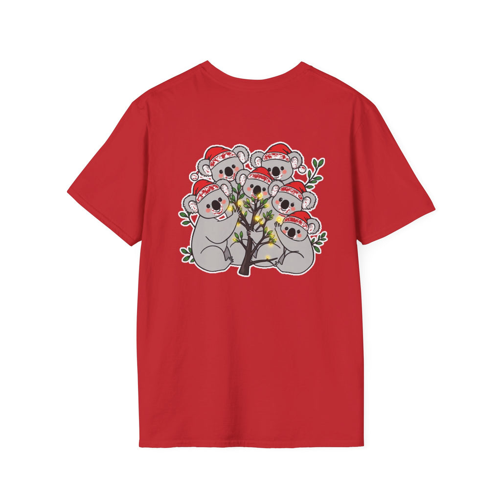 Cute Christmas Koalas Shirt Funny Santa Hat Unisex Softstyle Tee Unique Shirt Gift
