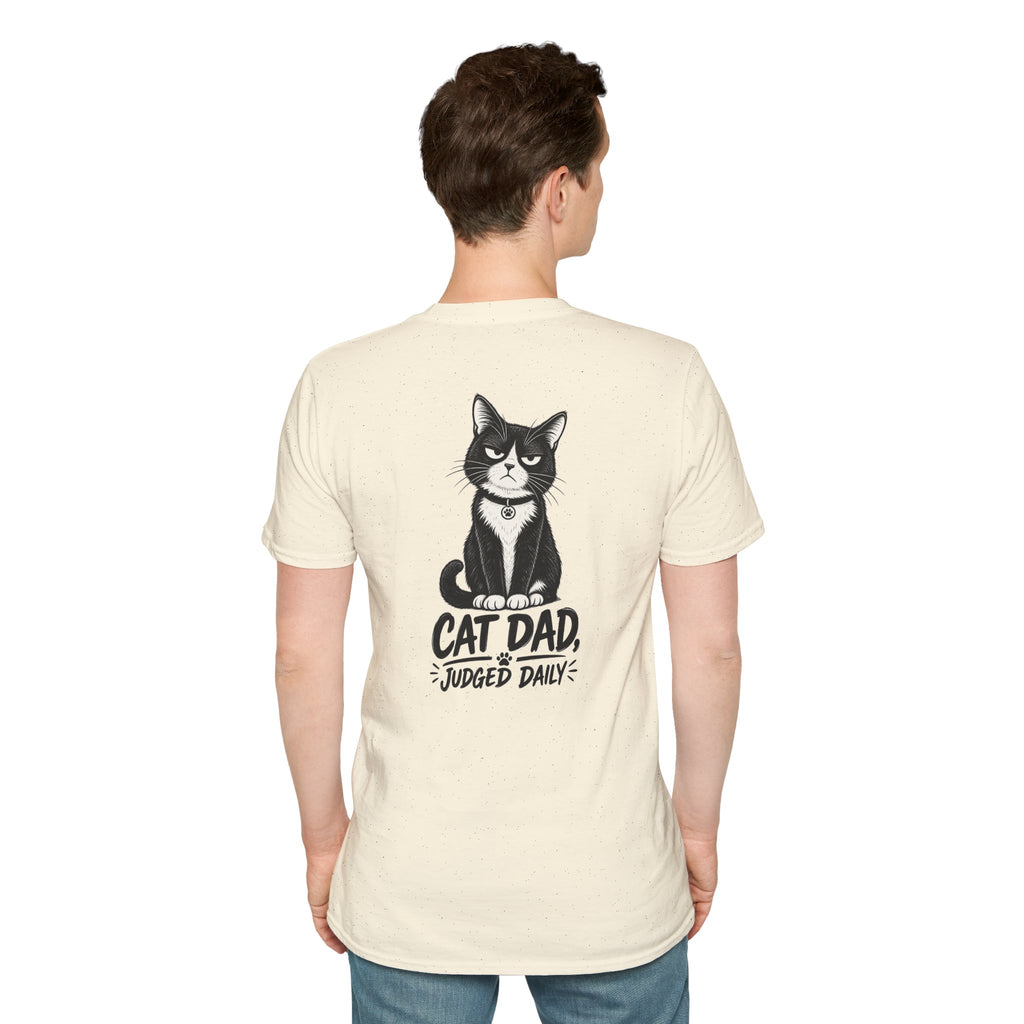 Cat Dad Shirt Judged Daily Funny Cat Lover Graphic Tee Dark Humor Tee Unique Gift Funny Tshirt