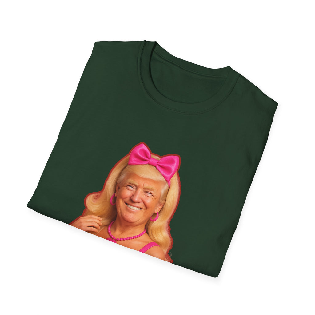 Funny Unique Donald Trump Barbie Unisex T-Shirt Best Gag Gift Cotton Print Soft