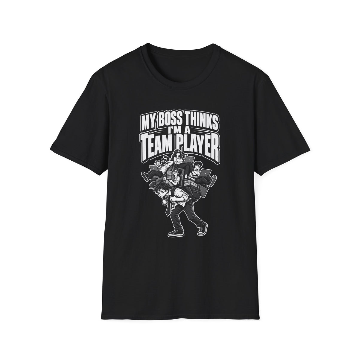 Funny Dark Humor Tshirt — Funny Office Tshirt Dark Humor Graphic Tee Unique Coworker Gift TEAM PLAYER Shirt