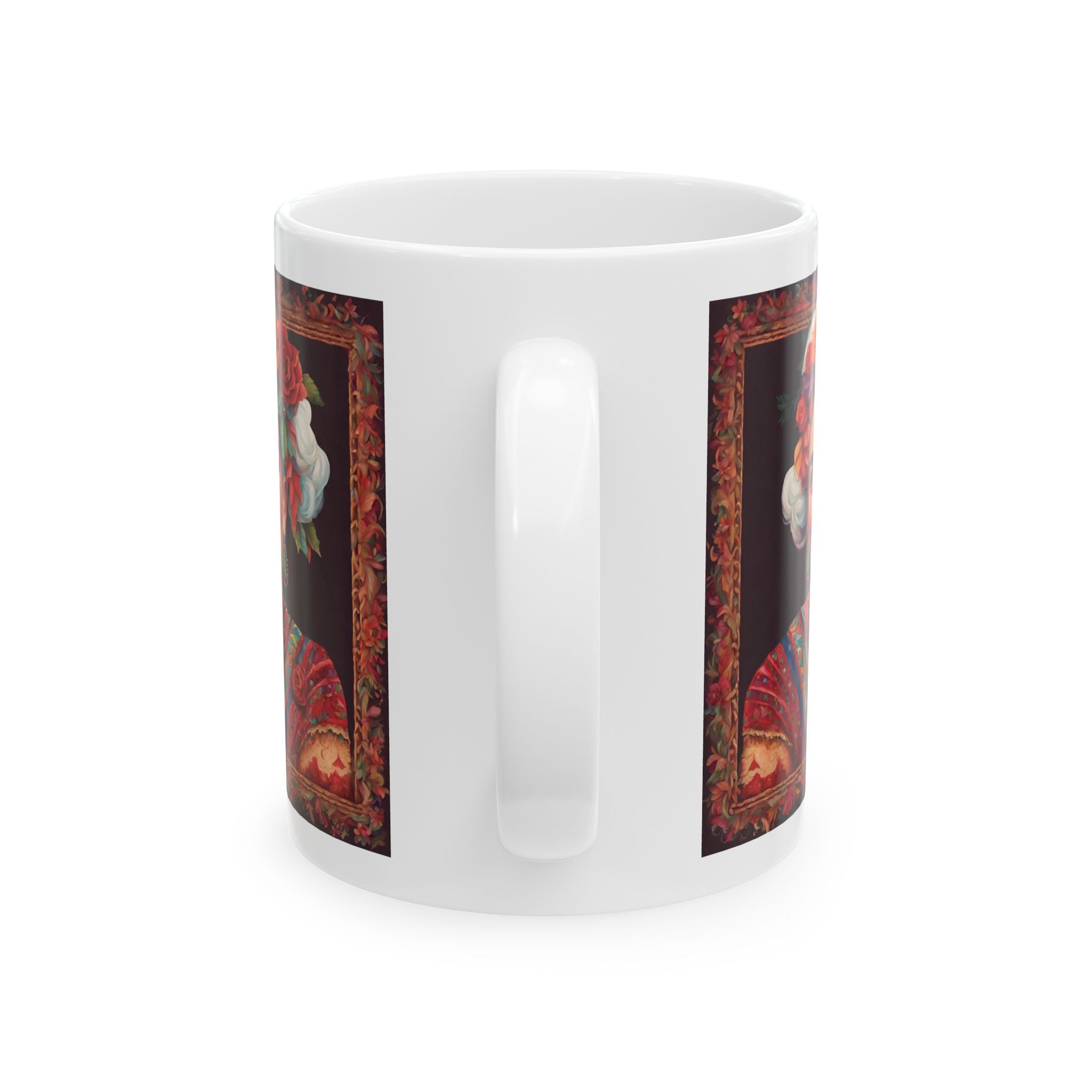 Christmas Mug Gift Frida Kahlo Art Self Portrait Ceramic Coffee Mug Funny Cup