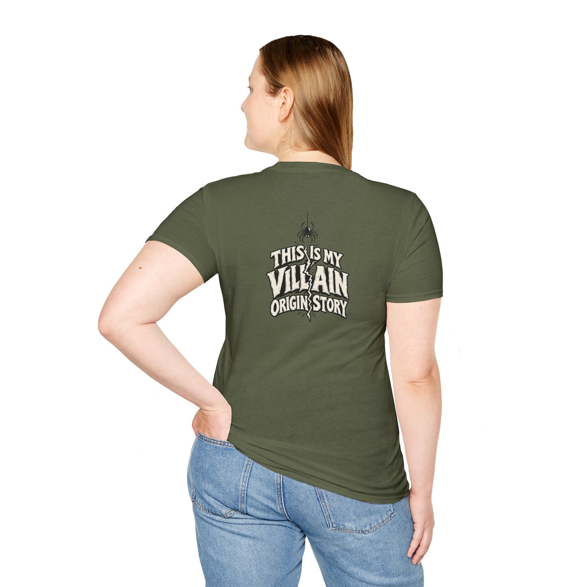 Dark Humor Halloween Shirt This Is My Villain Origin Story Funny Sarcastic Unisex Softstyle Tee Adult Halloween Gift