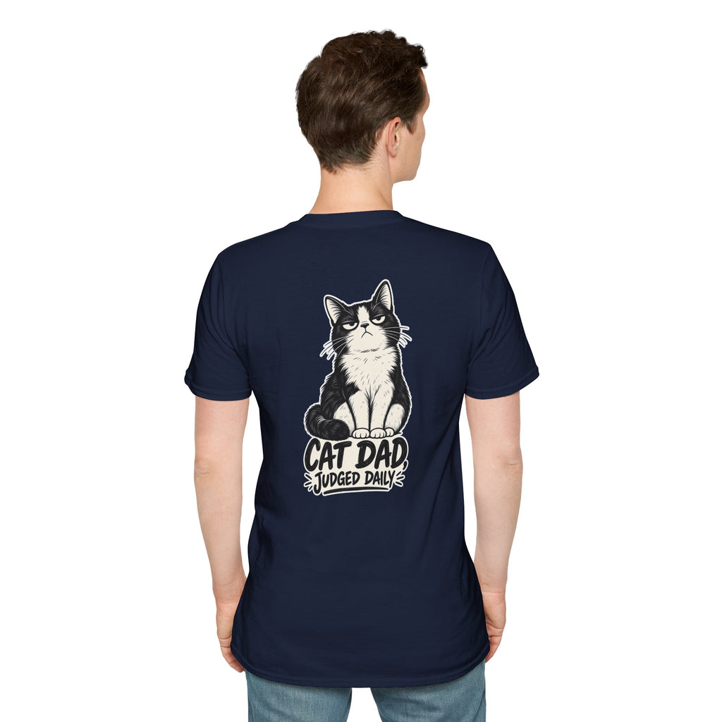 Cat Dad Shirt Judged Daily Funny Cat Lover Graphic Tee Dark Humor Tee Unique Gift Funny Tshirt