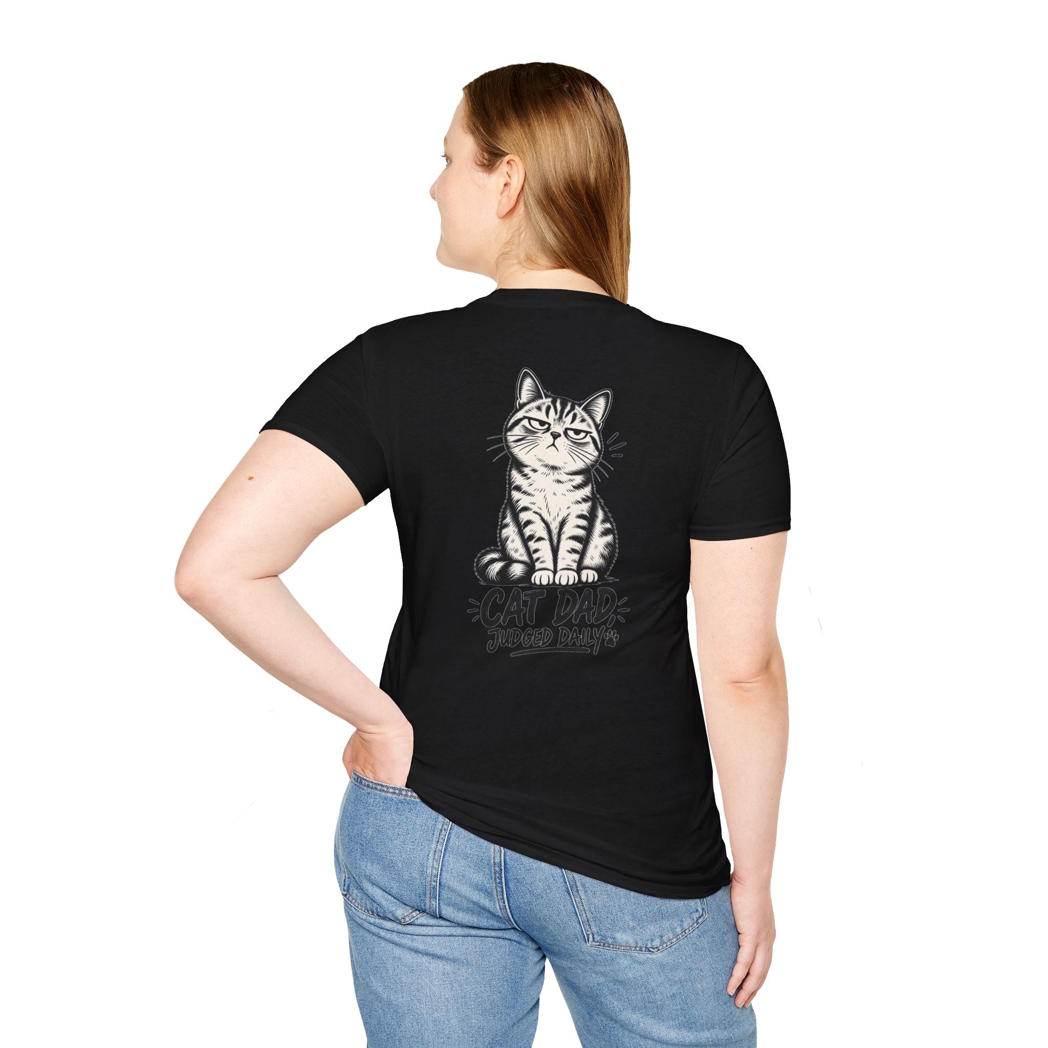 Cat Dad Shirt Judged Daily Funny Cat Lover Graphic Tee Dark Humor Tee Unique Gift Funny Tshirt
