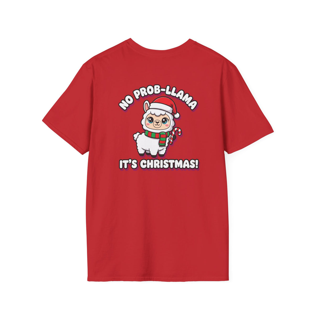 Cute Christmas Shirt No Prob Llama Its Christmas Funny Animal Unisex Softstyle Tee Christmas Gift