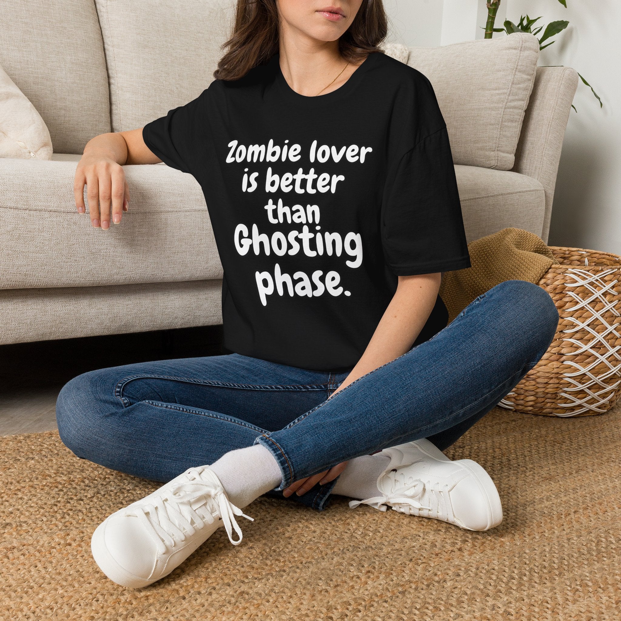 Zombie Lover Is Better Than Ghosting Phase funny dating shirt