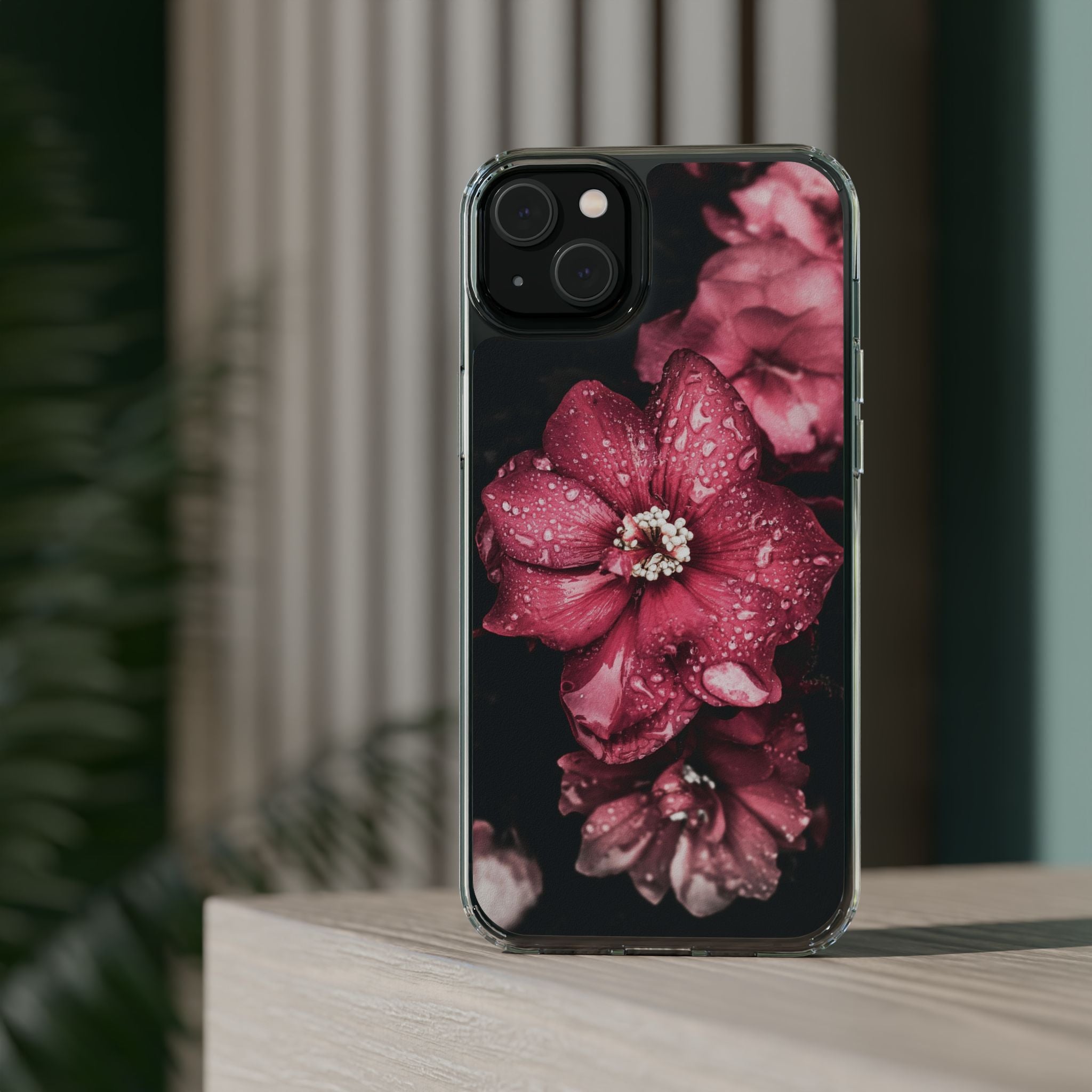 Pink Flowers Clear Cases iPhone Case Samsung Phone Case Unique Gift Cute Phone Cover Unique iPhone 17 Pro Max Phone Case