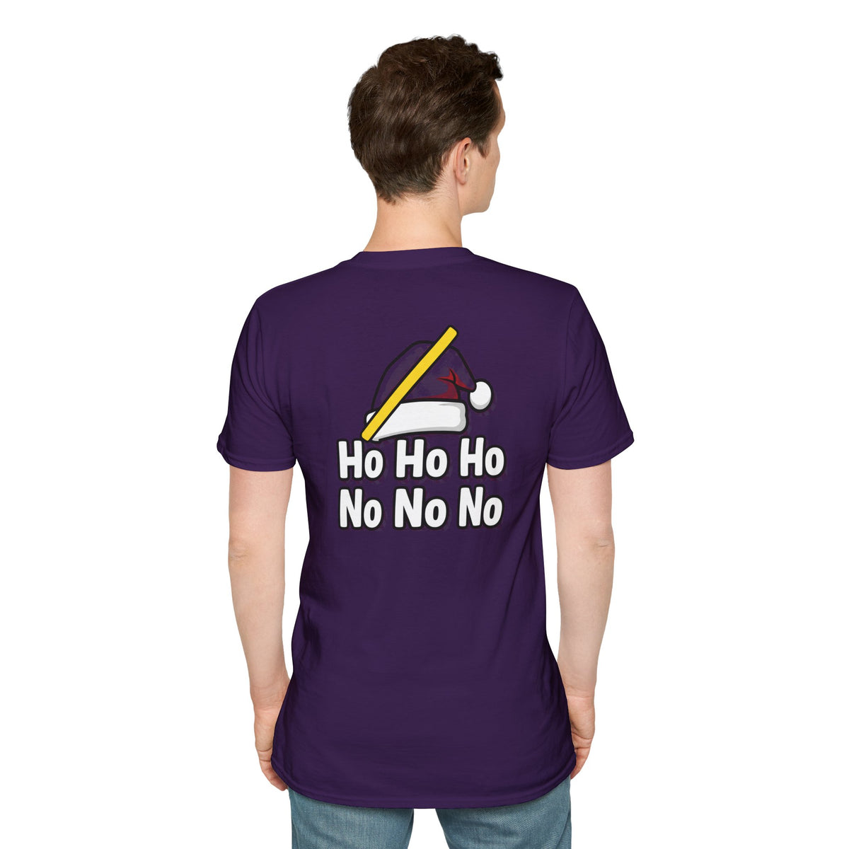 Dark Humor Christmas Shirt Ho Ho Ho No No No Funny Sarcastic Unisex Softstyle Tee Adult Christmas Gift