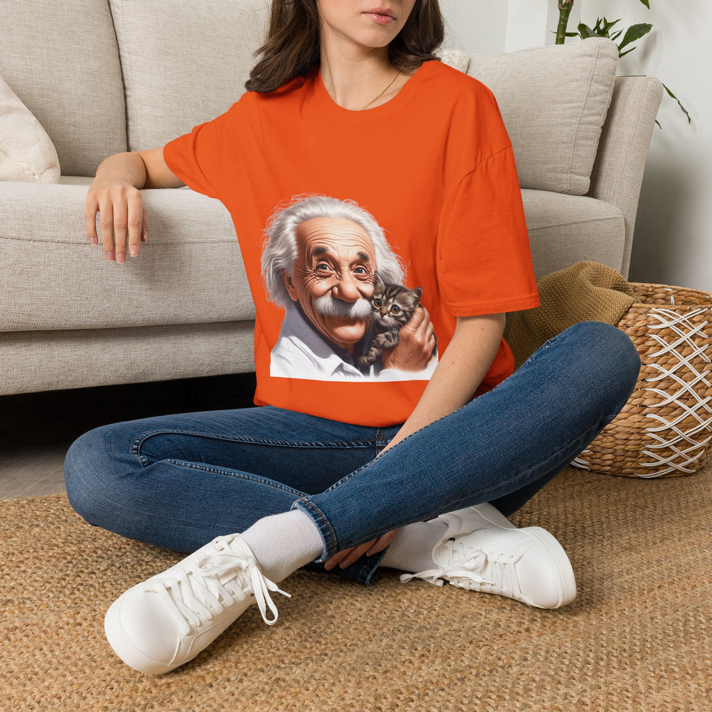 Funny Albert Einstein T-Shirt Unisex Softstyle T-Shirt Cotton Unique Gift German