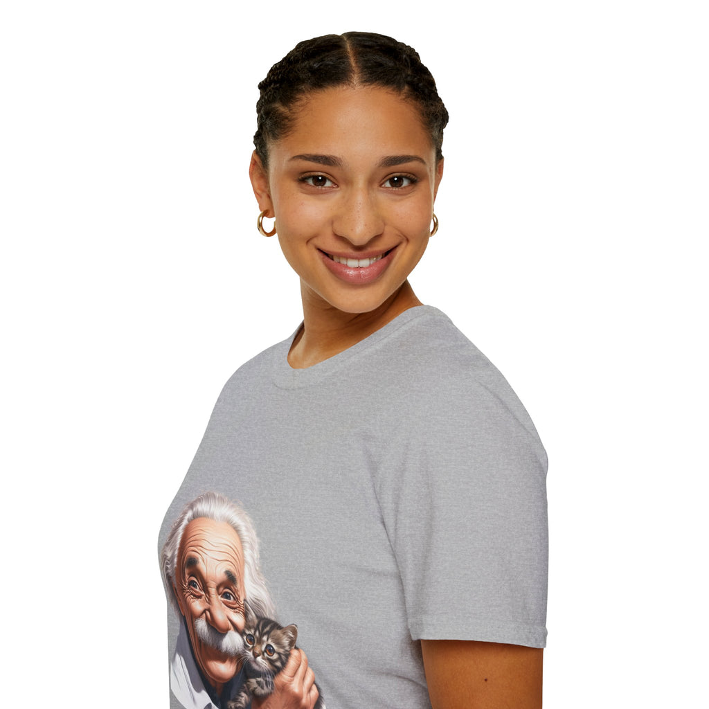 Funny Albert Einstein T-Shirt Unisex Softstyle T-Shirt Cotton Unique Gift German