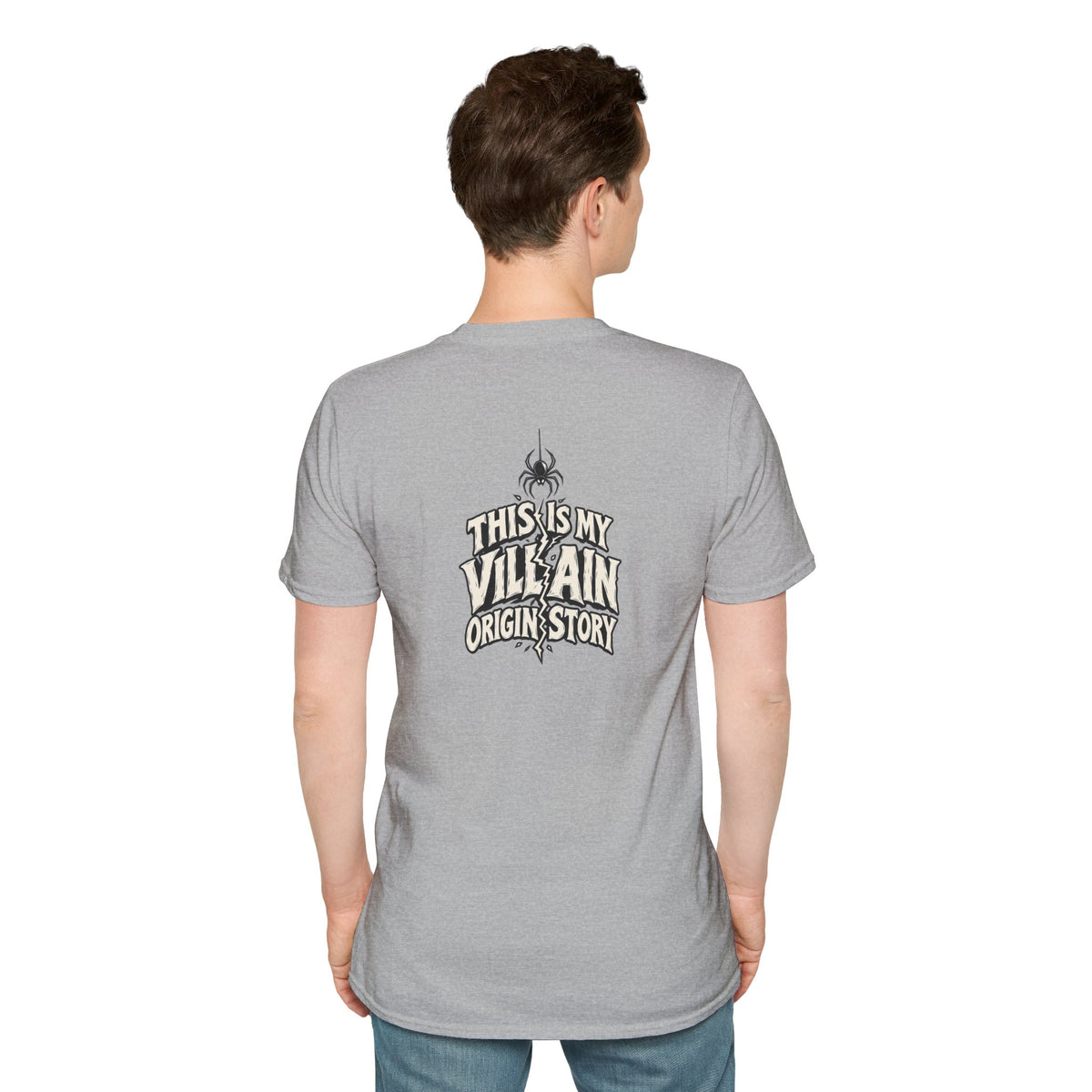 Dark Humor Halloween Shirt This Is My Villain Origin Story Funny Sarcastic Unisex Softstyle Tee Adult Halloween Gift