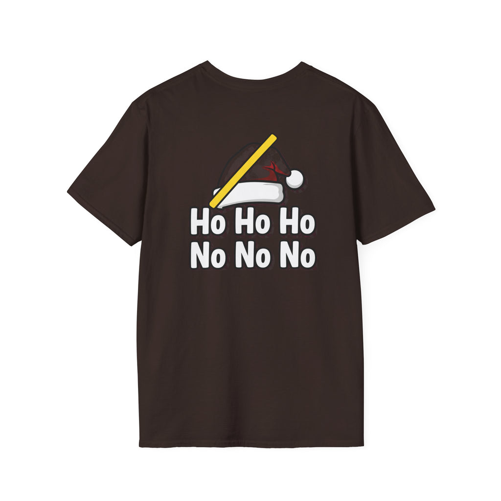 Dark Humor Christmas Shirt Ho Ho Ho No No No Funny Sarcastic Unisex Softstyle Tee Adult Christmas Gift