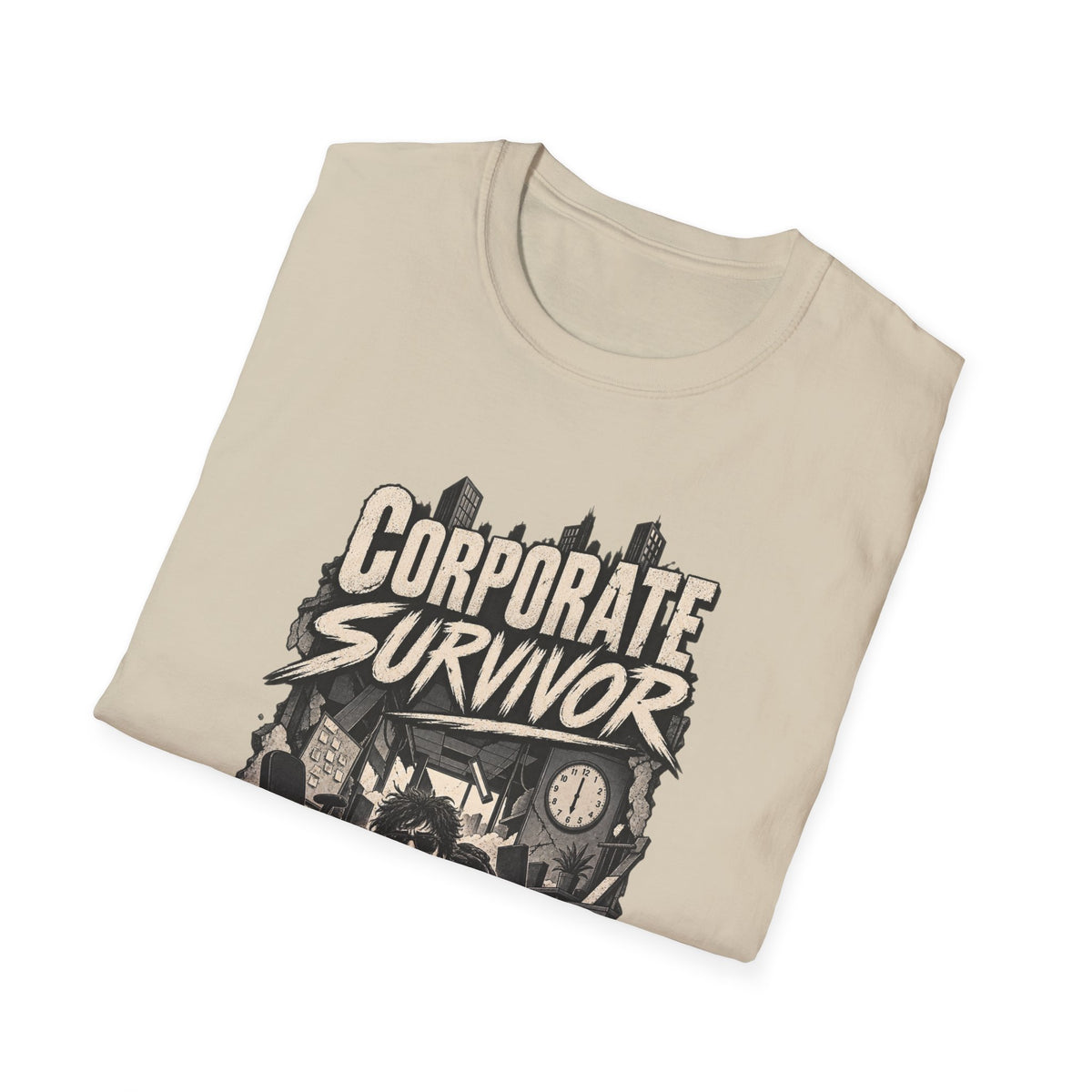 Funny Dark Humor Tshirt — Funny Office Tshirt Dark Humor Graphic Tee Unique Coworker Gift CORPORATE SURVIVOR Shirt