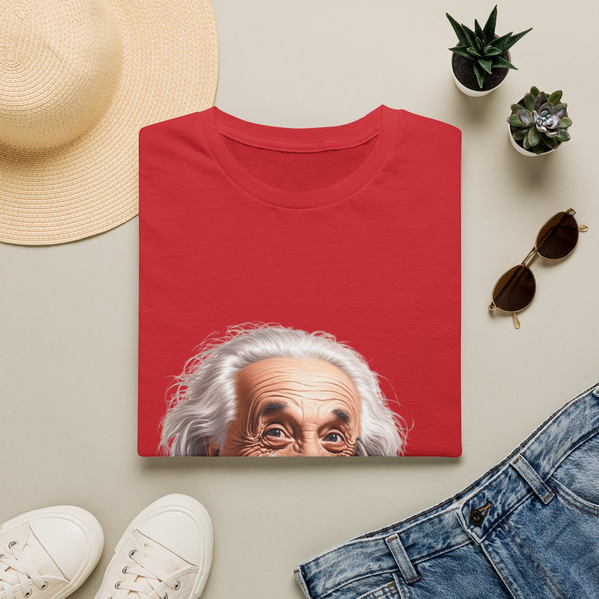 Funny Albert Einstein T-Shirt Unisex Softstyle T-Shirt Cotton Unique Gift German
