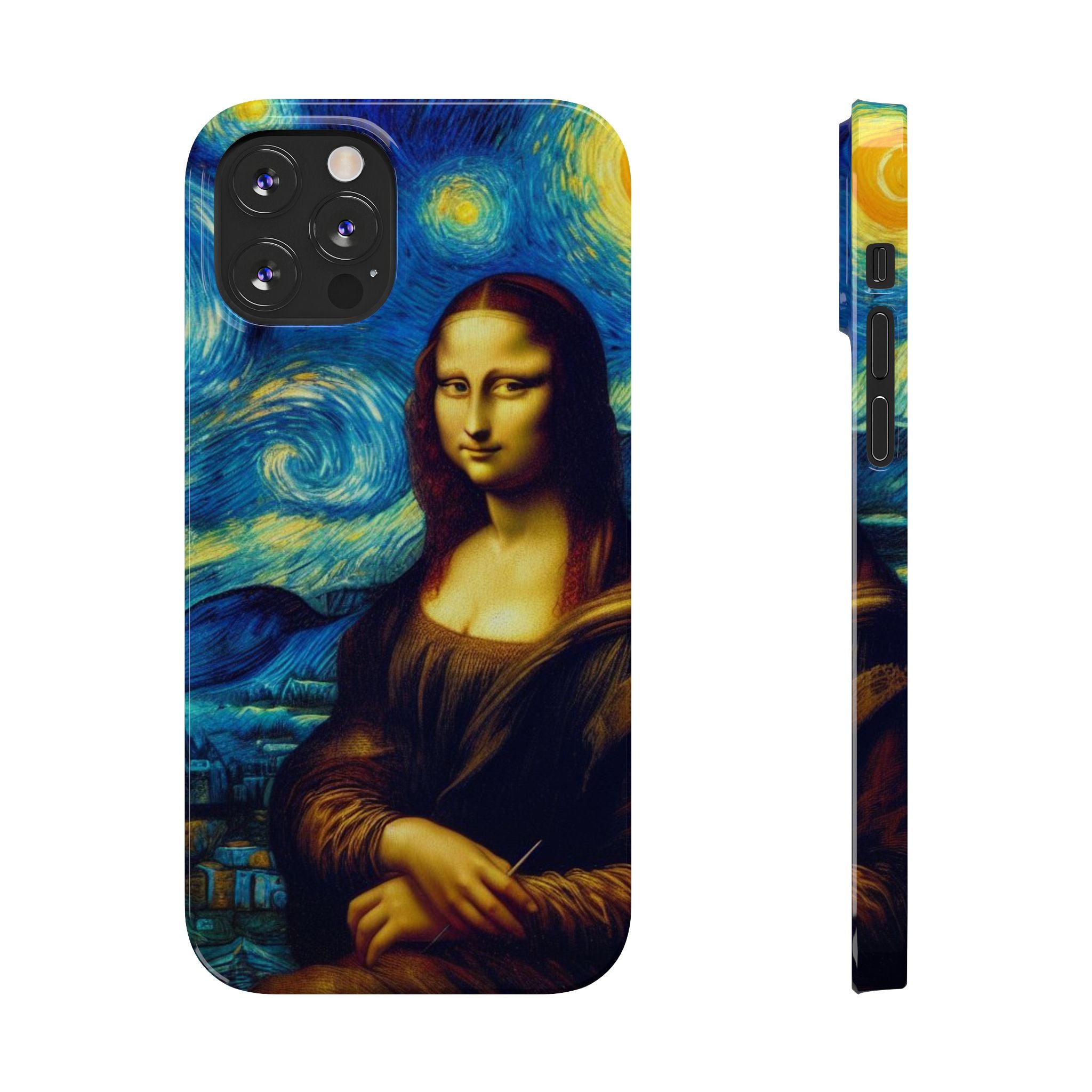 Funny Mona Lisa Phone Cases Van Gogh Starry Night Case Unique Gift iPhone 17 New