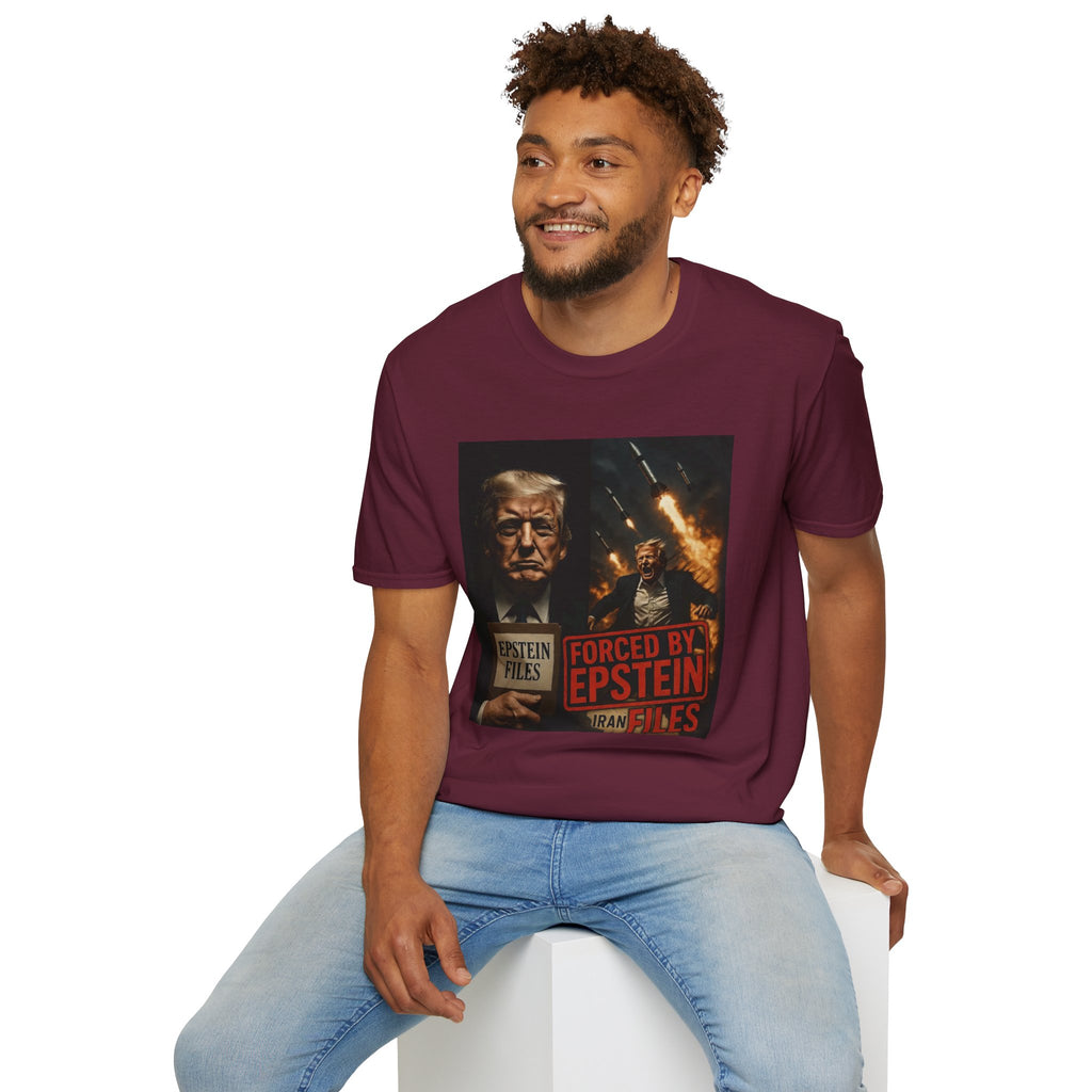 Funny Trump-Epstein T-Shirt Conspiracy Theory Unique Unisex Softstyle Tshirt