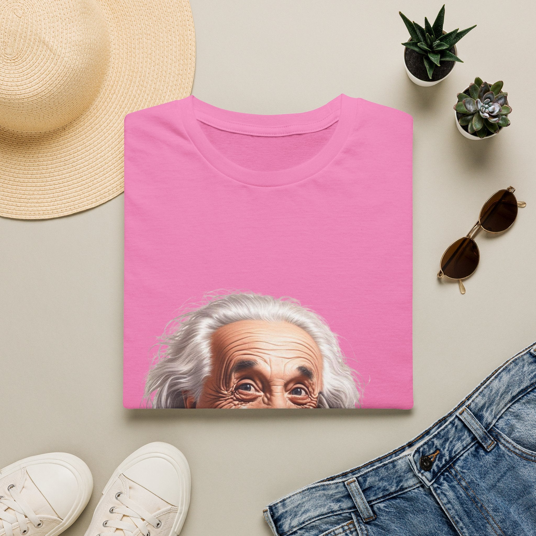 Funny Albert Einstein T-Shirt Unisex Softstyle T-Shirt Cotton Unique Gift German