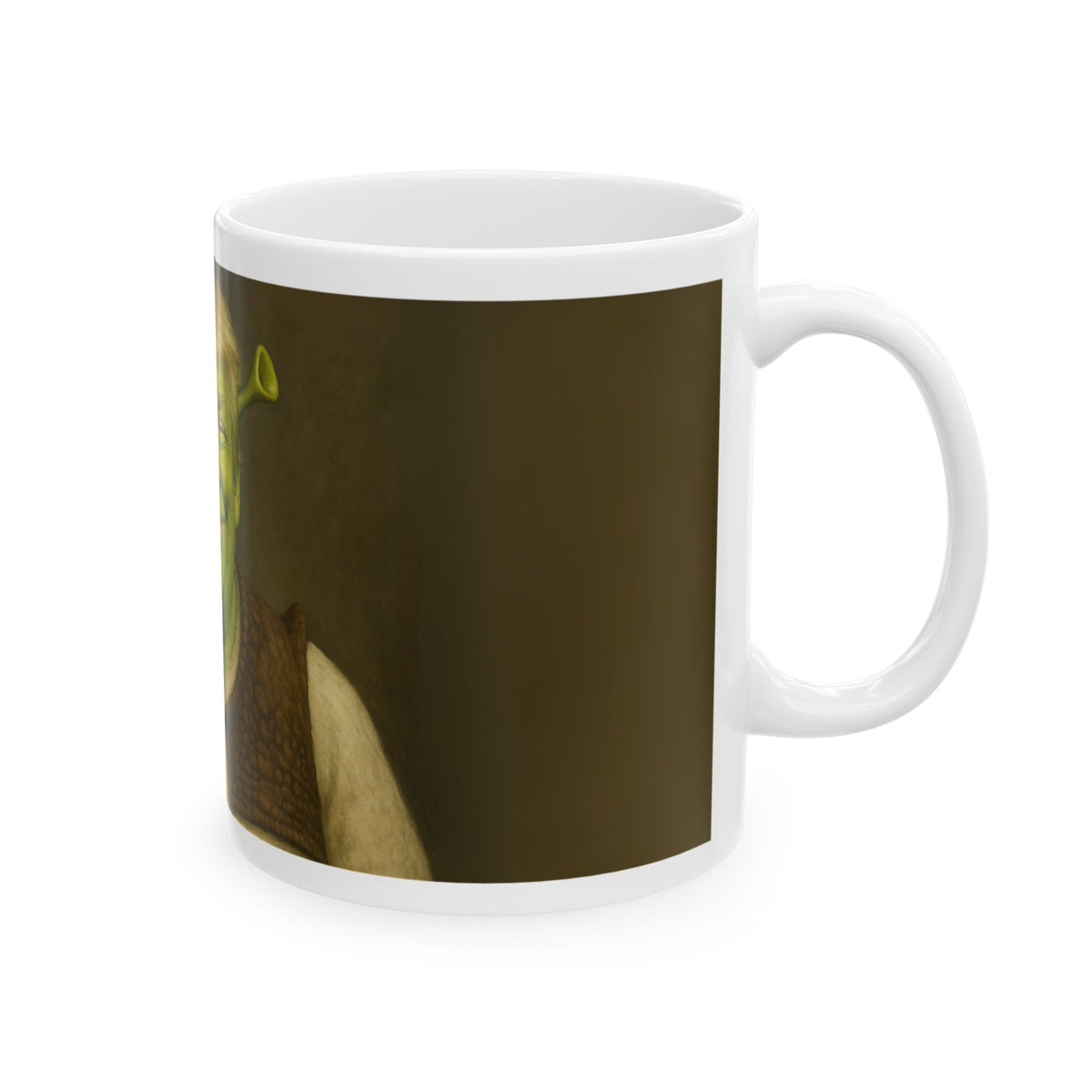 Funny Donald Trump as Shrek Unique White Ceramic Coffee Cup Best Gift Tea Mug