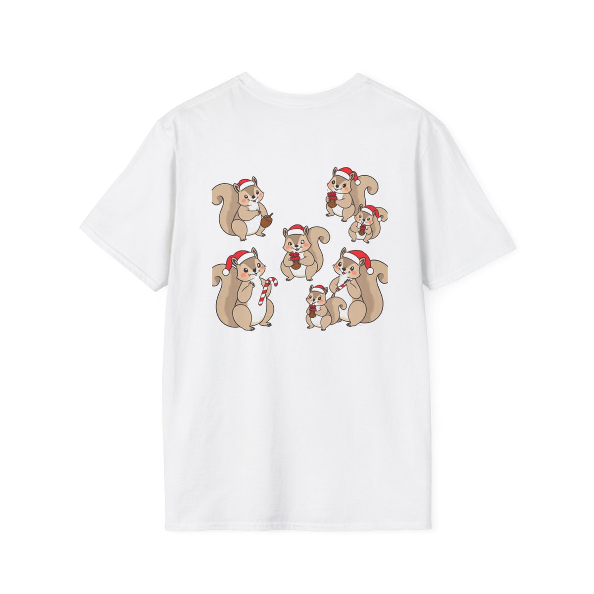 Christmas Squirrels Family T-Shirt | Cute Cartoon Design Unique Holiday Gift Shirt