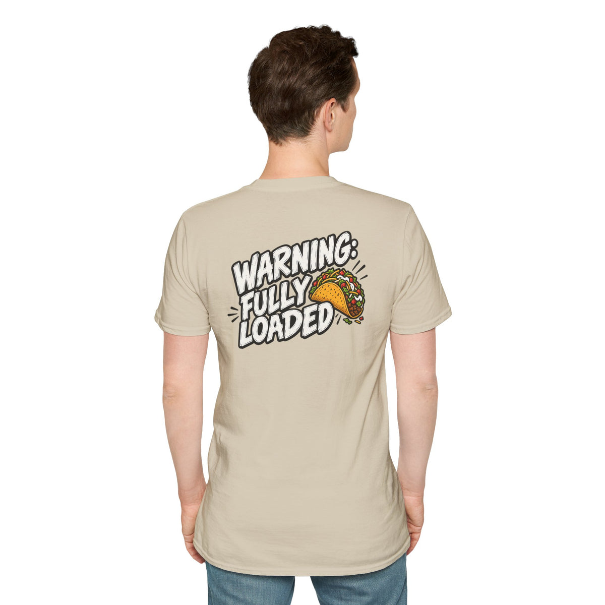 D0ark Humor Funny Taco Shirt Warning Fully Loaded Novelty Food Lover Graphic Tshirt Tee Unique Gift