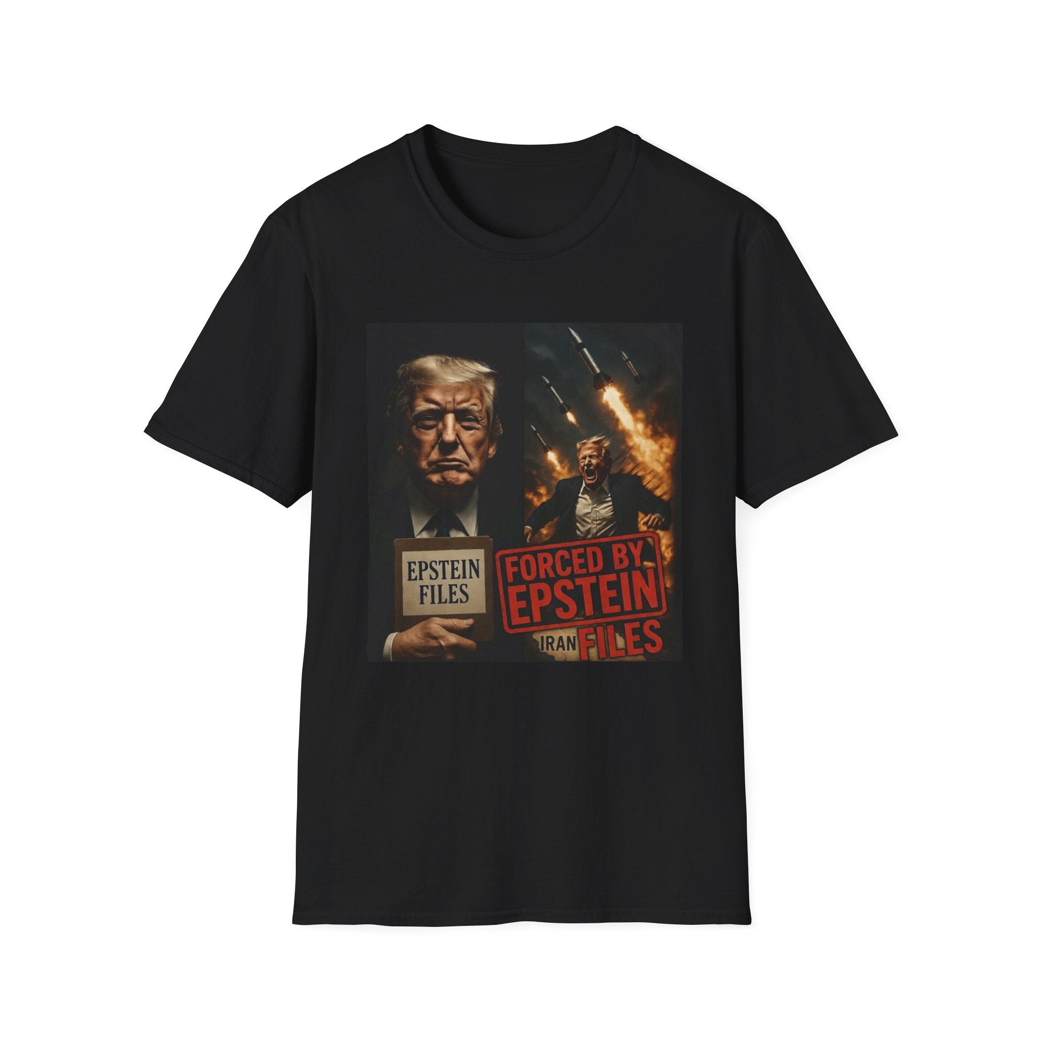Funny Trump-Epstein T-Shirt Conspiracy Theory Unique Unisex Softstyle Tshirt