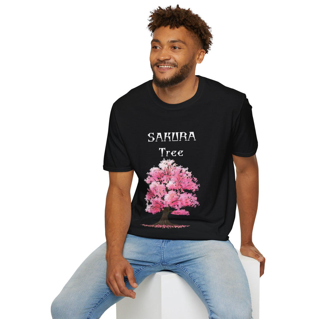 Sakura T-Shirt Japanese Art Shirt Unisex Softstyle Cherry Blossom Flower T-shirt