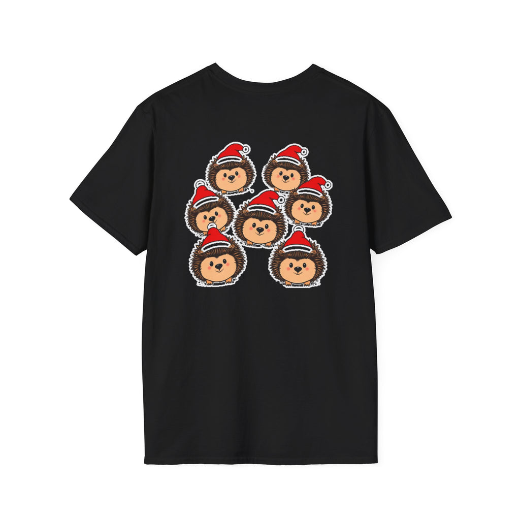 Christmas Hedgehogs Family T-Shirt | Cute Cartoon Holiday Design Unique Holiday Gift Shirt