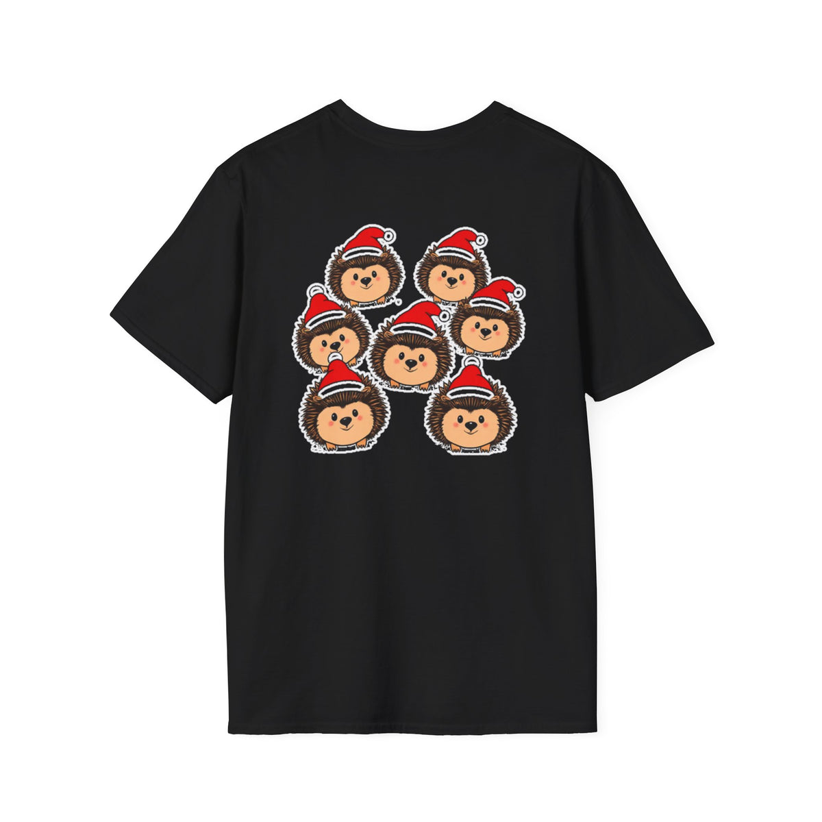 Christmas Hedgehogs Family T-Shirt | Cute Cartoon Holiday Design Unique Holiday Gift Shirt