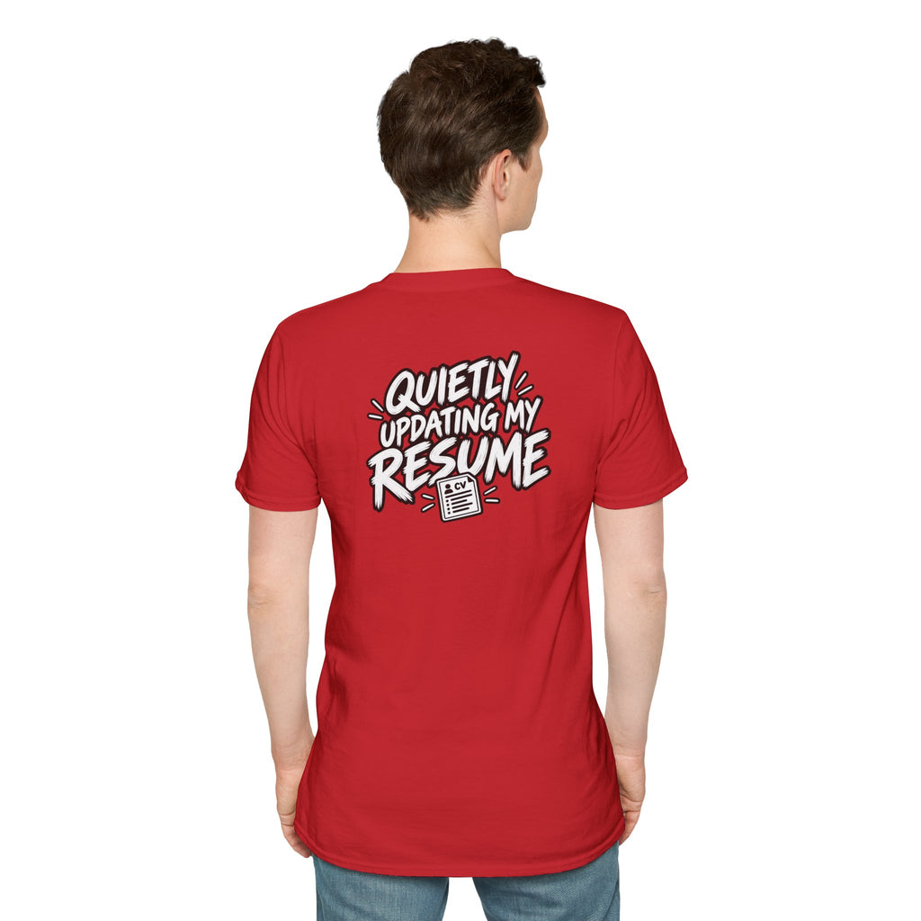 Funny Dark Humor Shirt Quietly Updating My Resume Funny Office Tee Unique Gift