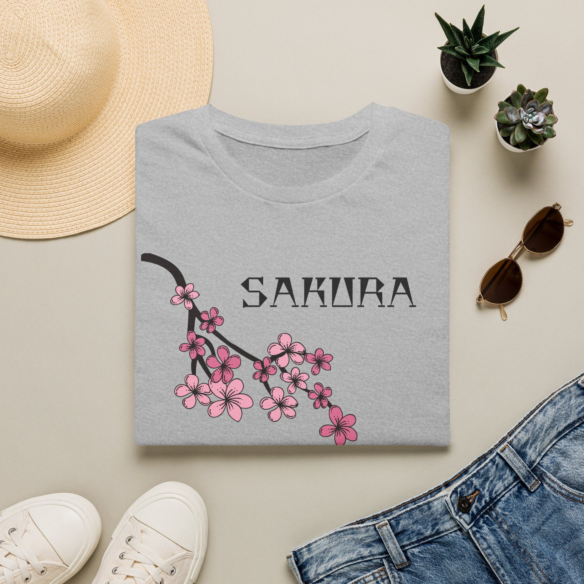 Sakura T-Shirt Japanese Art Shirt Unisex Softstyle Cherry Blossom Flower T-shirt