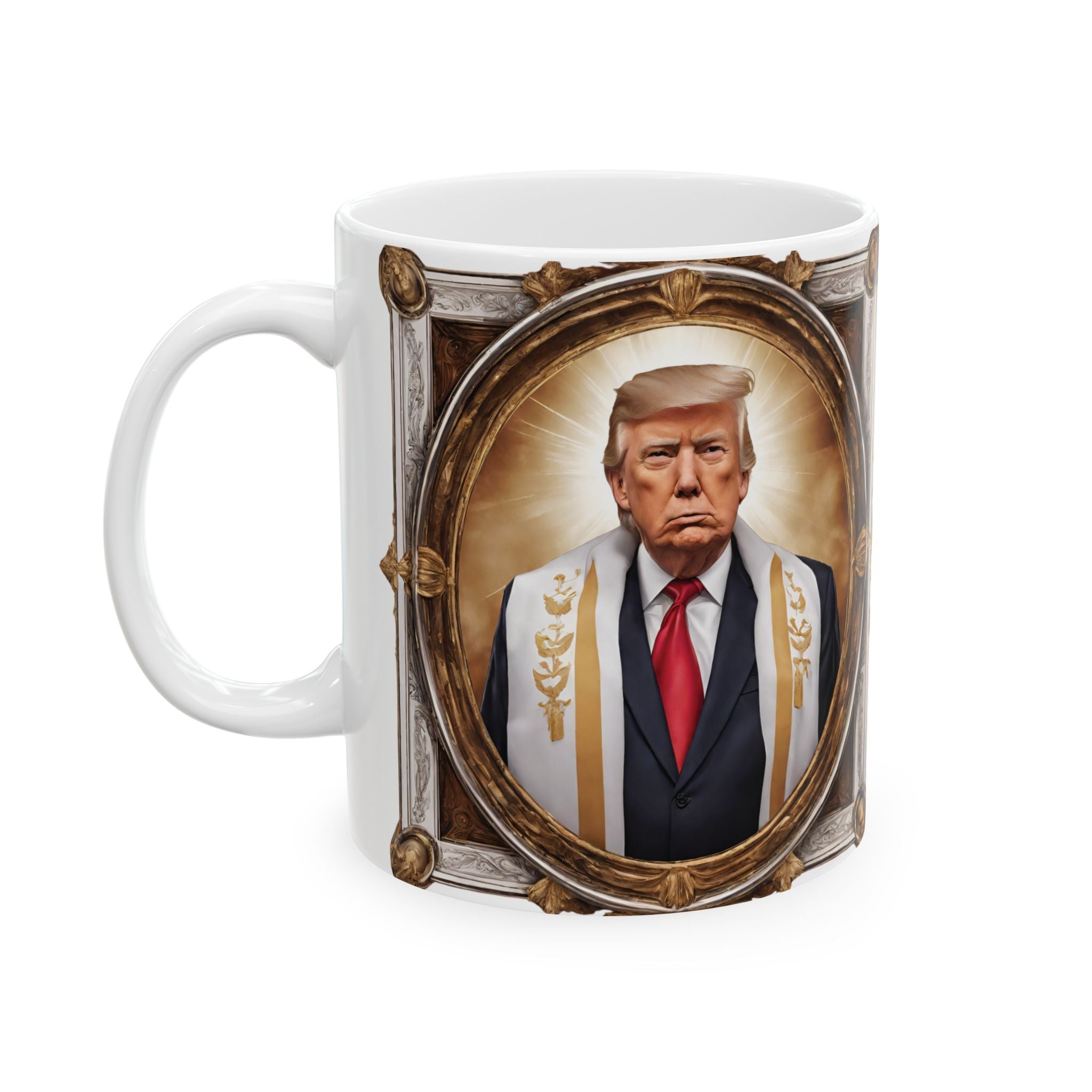 Trump the Pope Mug Ceramic Coffee Cup Christmas Mug Gift Funny Republican 2026
