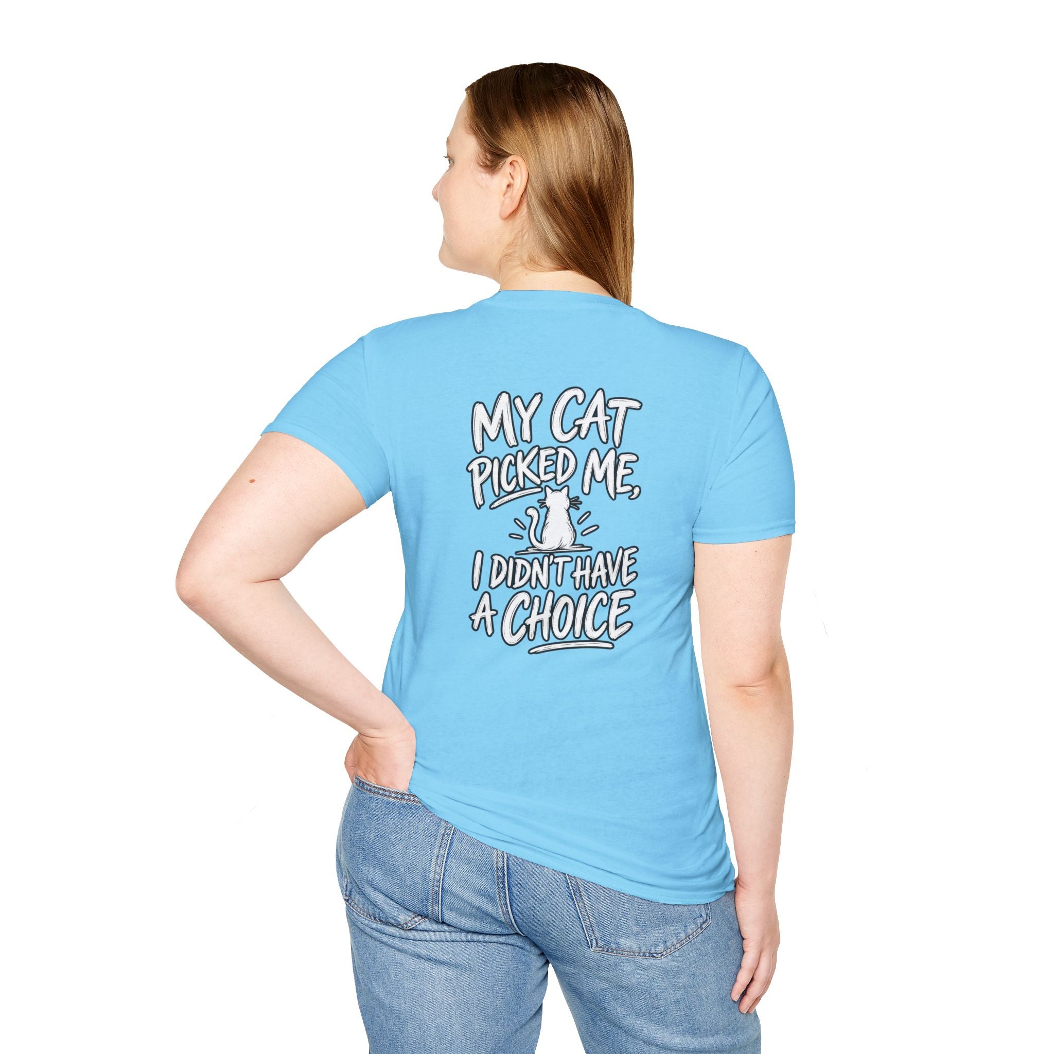 Cat Dad Shirt My Cat Picked Me Dark Humor Sarcastic Graphic Tee Unique Gift Funny Tshirt