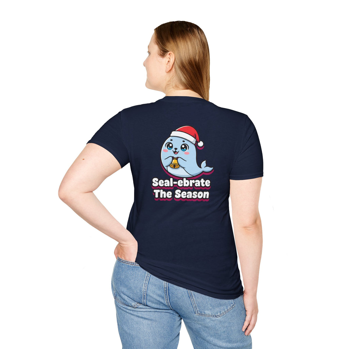 Cute Christmas Shirt Sealebrate The Season Funny Animal Unisex Softstyle Tee Christmas Gift