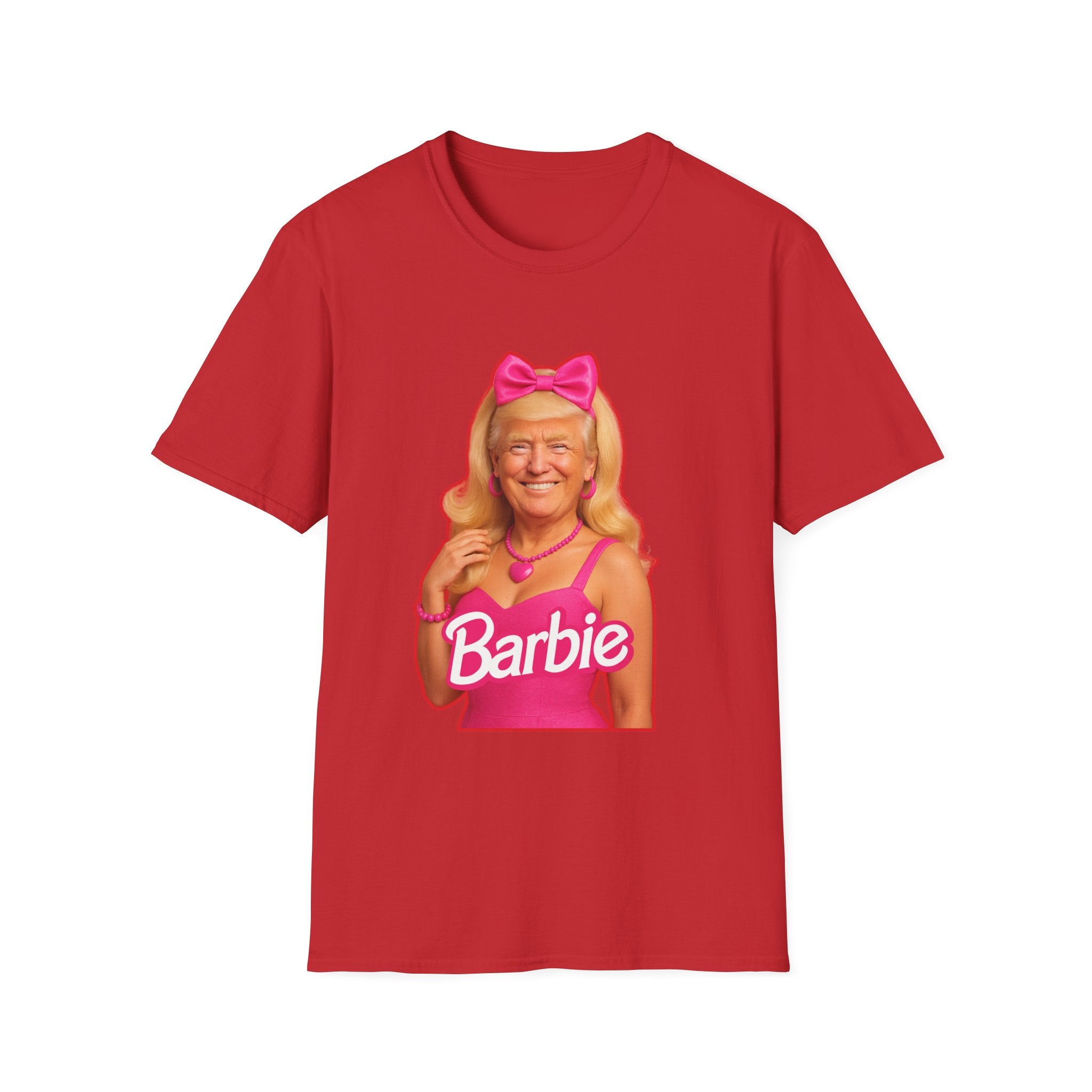 Funny Unique Donald Trump Barbie Unisex T-Shirt Best Gag Gift Cotton Print Soft