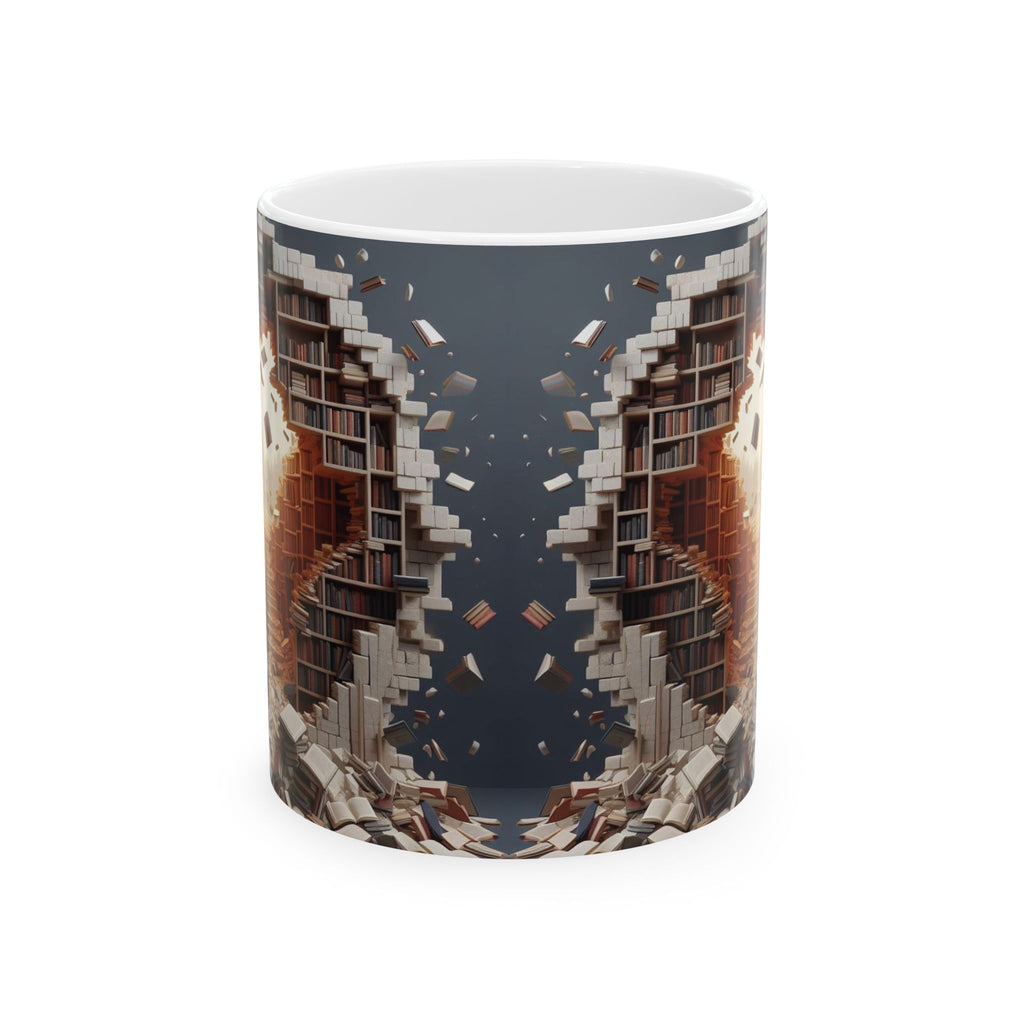 3D Library Bookshelf Mug Ceramic Mug Book Lovers Coffee Mug Gifts Funny Mug Cup 2026