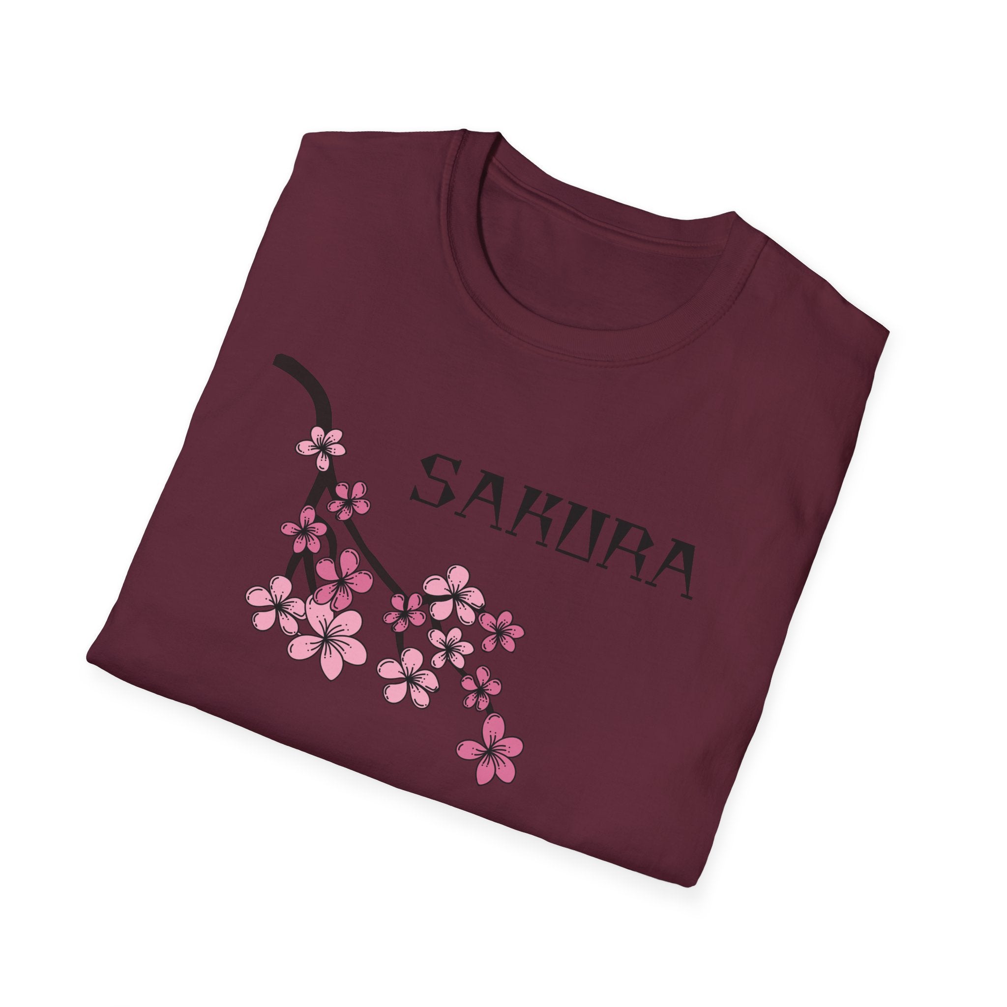 Sakura T-Shirt Japanese Art Shirt Unisex Softstyle Cherry Blossom Flower T-shirt