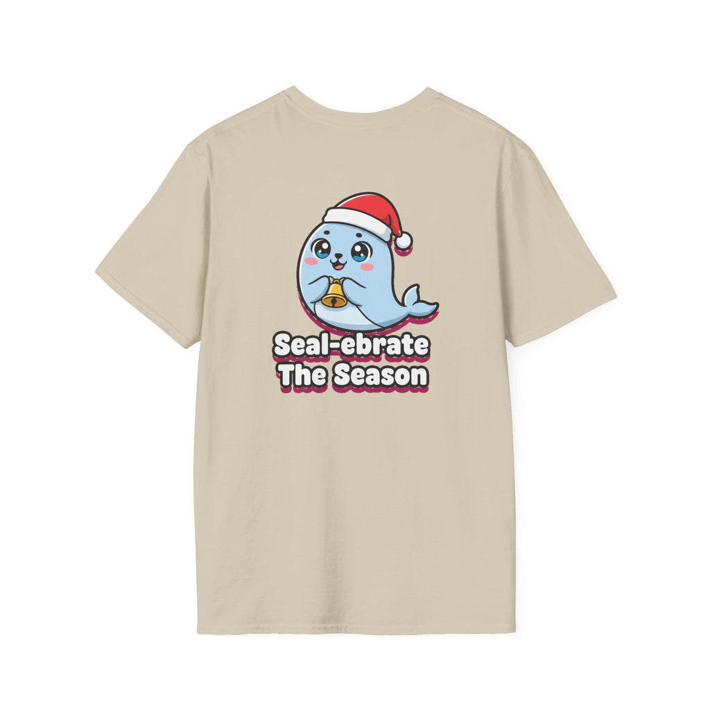 Cute Christmas Shirt Sealebrate The Season Funny Animal Unisex Softstyle Tee Christmas Gift