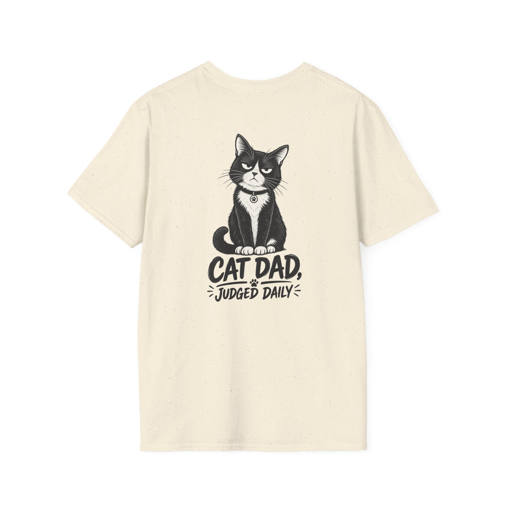 Cat Dad Shirt Judged Daily Funny Cat Lover Graphic Tee Dark Humor Tee Unique Gift Funny Tshirt
