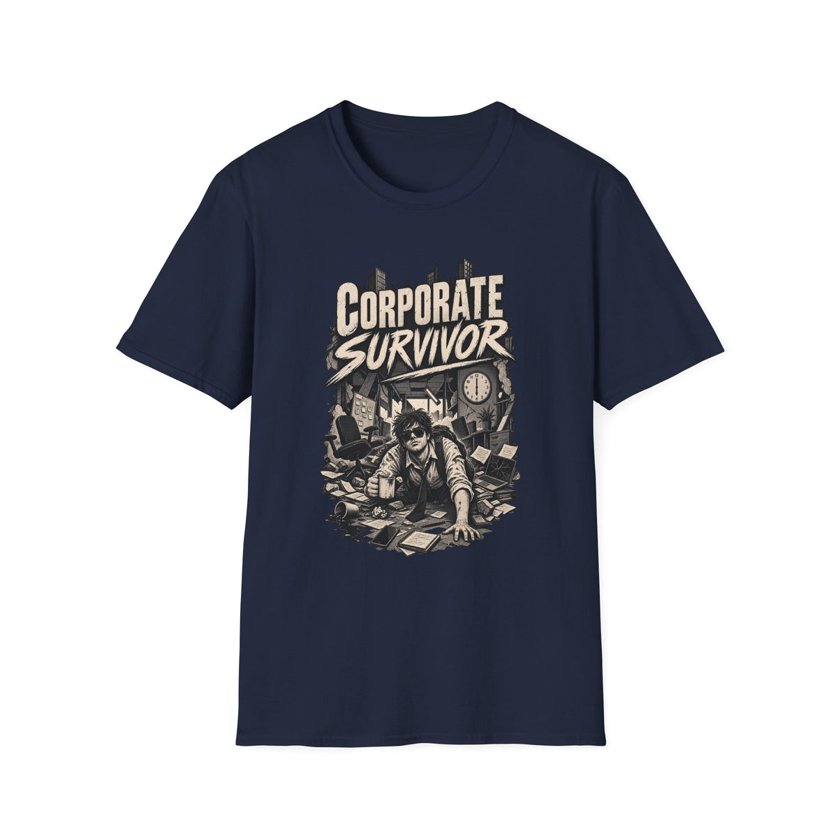 Funny Dark Humor Tshirt — Funny Office Tshirt Dark Humor Graphic Tee Unique Coworker Gift CORPORATE SURVIVOR Shirt