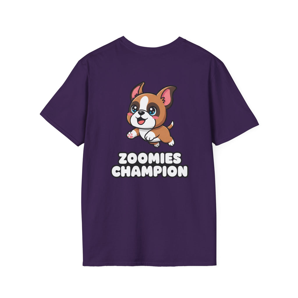 Cute Boxer Shirt Zoomies Champion Funny Dog Lover Unisex Softstyle Tee Gift
