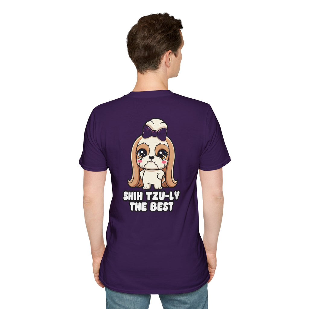 Cute Shih Tzu Shirt Shih Tzu-ly The Best Funny Dog Lover Unisex Softstyle Tee Gift