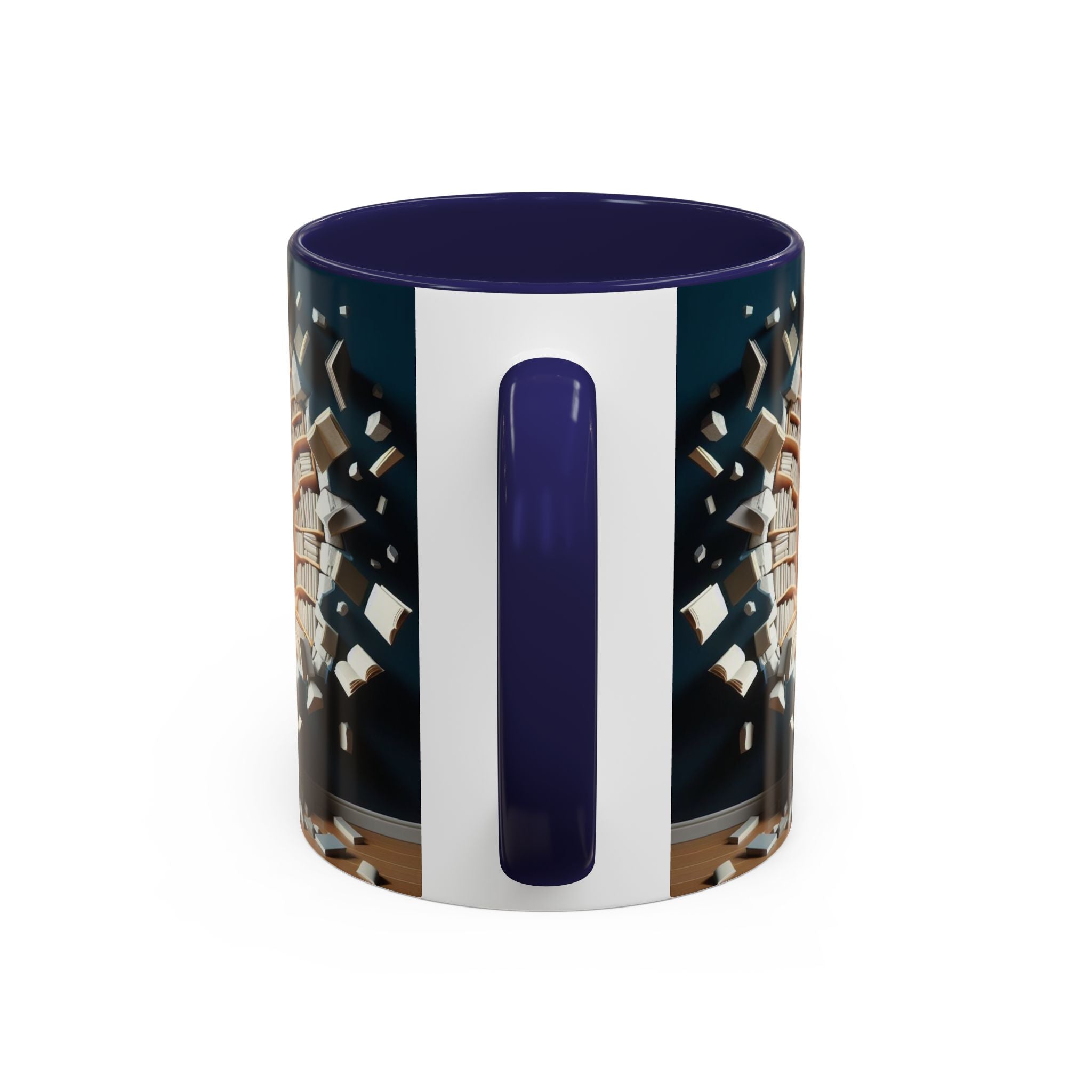 3D Bookshelf Mug-Library Book Mugs Office Ceramic Tea Cup Gift Accent Coffee Mug 2026
