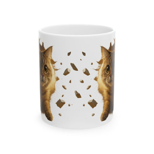 3D Cute Cat Mug Coffee Cup Ceramic Mug Tea 11oz Unique Gift Kids Cat Lovers Cats